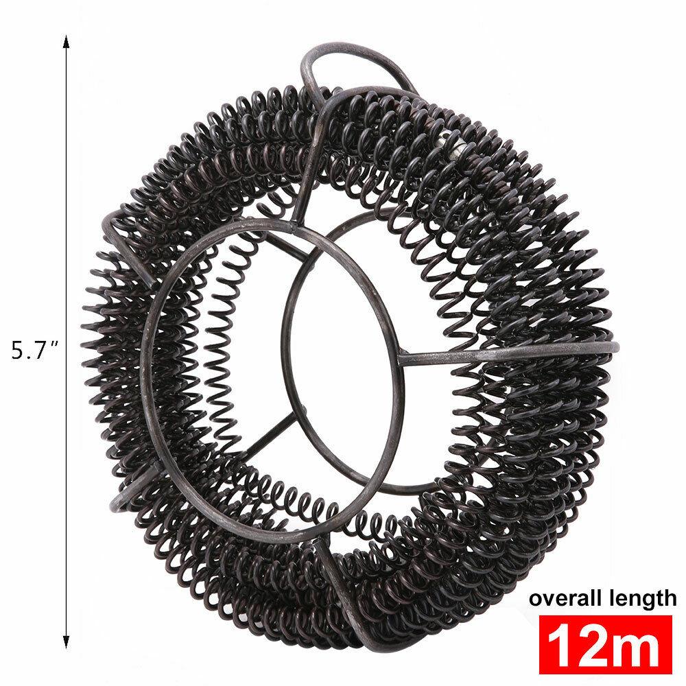 Buy Plumber Drain Snake Pipe Metal Cleaner Pipeline Sewer 12M + 6 Drill Bit Tool DIY discounted | Products On Sale Australia