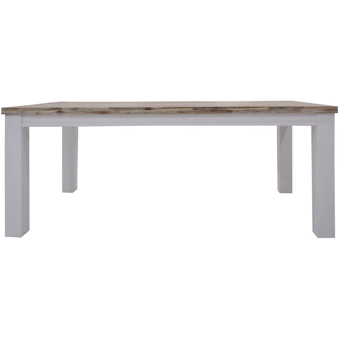 Buy Plumeria Dining Table 190cm Solid Acacia Wood Home Dinner Furniture -White Brush discounted | Products On Sale Australia