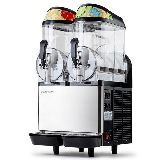 Buy POLYCOOL 24L Slushie Machine 2 x 12L Commercial Granita Slush Maker Slurpee Slushy Juice discounted | Products On Sale Australia