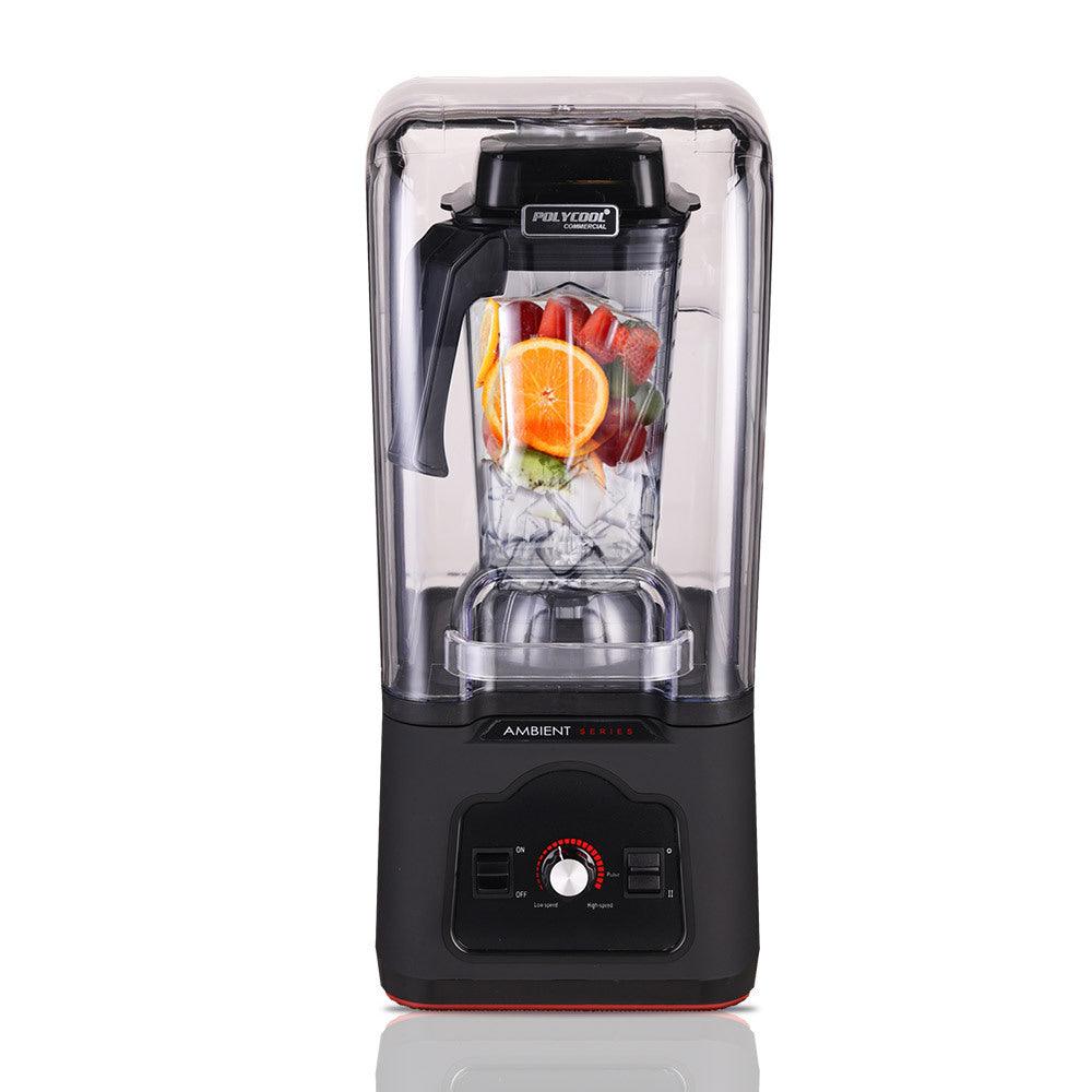 Buy POLYCOOL Commercial Blender Quiet Enclosed Processor Smoothie Mixer Fruit, Black discounted | Products On Sale Australia