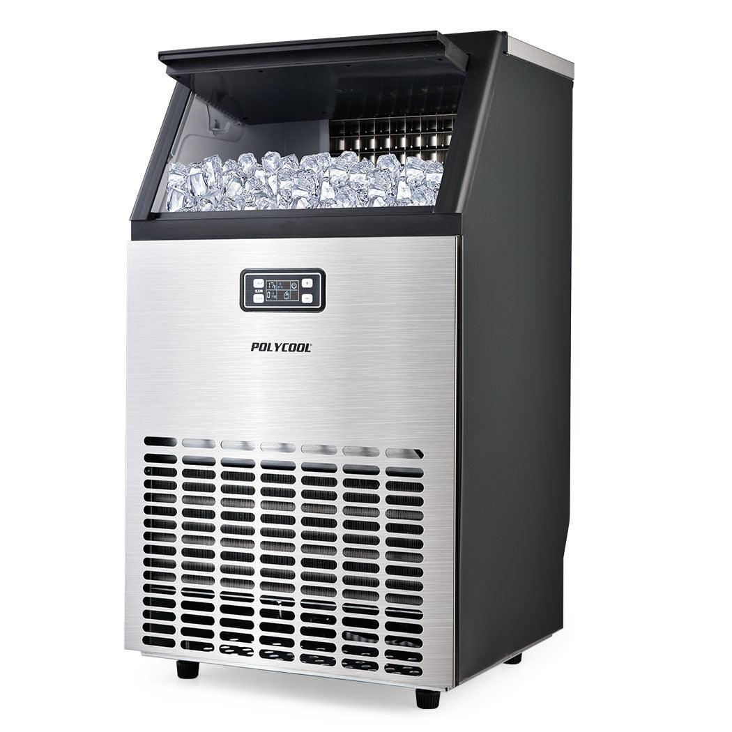 Buy POLYCOOL Ice Cube Maker 45-65kg Commercial Ice Machine Stainless Steel Automatic with LCD Screen discounted | Products On Sale Australia