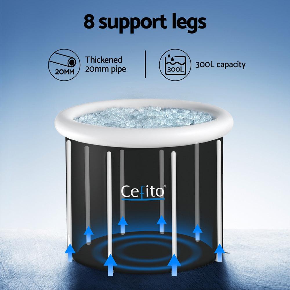 Buy Portable Ice Bath Tub 70X80CM Inflatable Folding Bathtub Spa Massage discounted | Products On Sale Australia