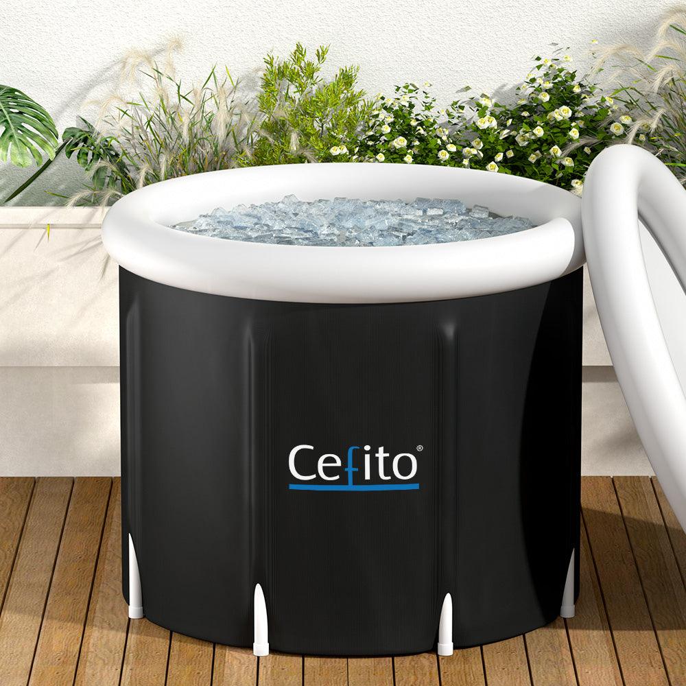 Buy Portable Ice Bath Tub 70X80CM Inflatable Folding Bathtub Spa Massage discounted | Products On Sale Australia