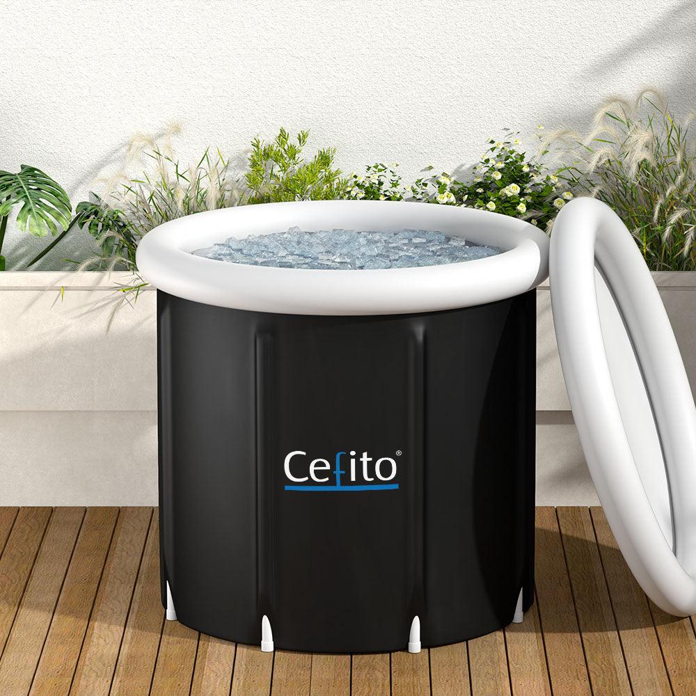 Buy Portable Ice Bath Tub 80X80CM Inflatable Folding Bathtub Spa Massage discounted | Products On Sale Australia