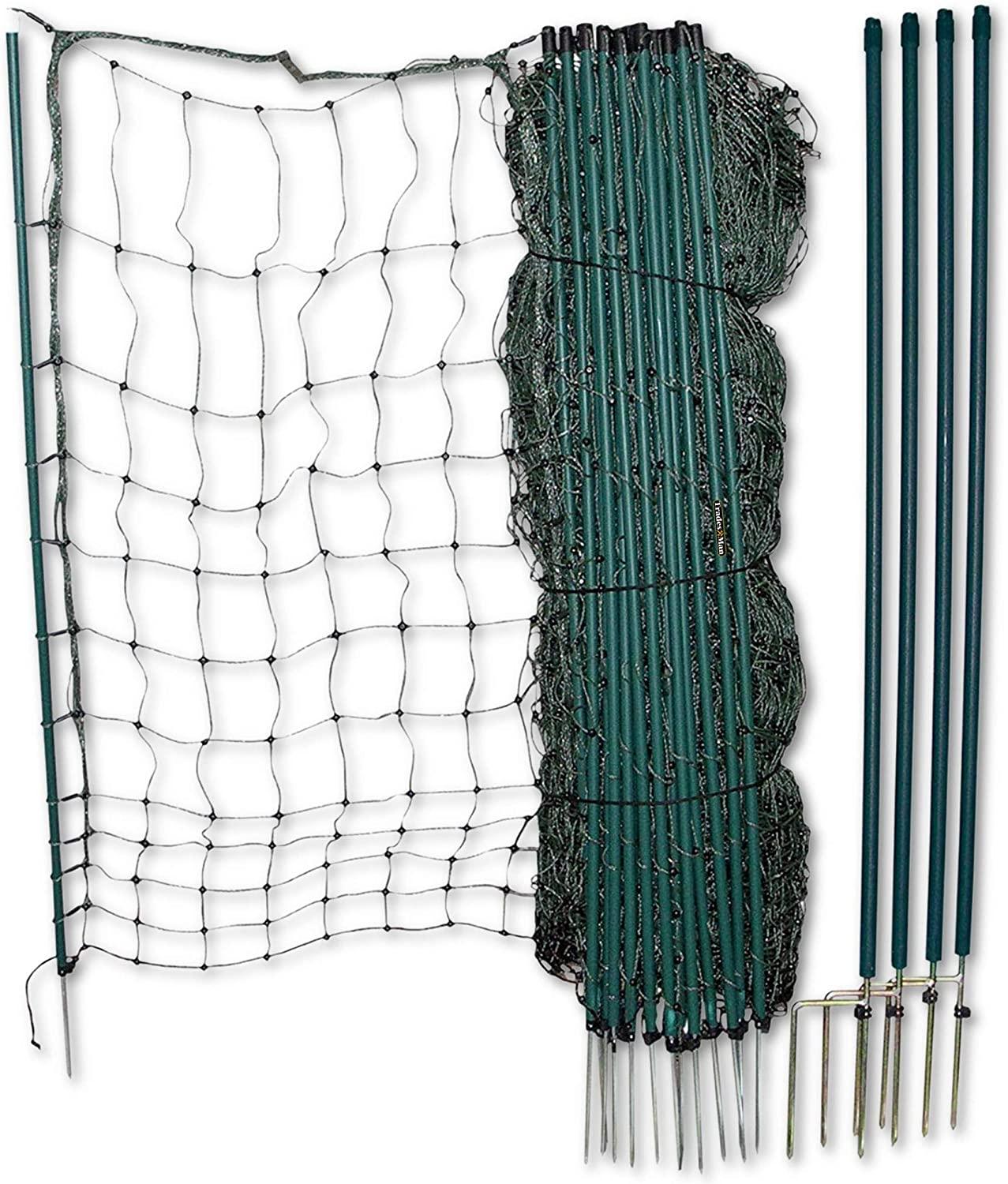 Buy POULTRY NETTING Quality Net Chicken Electric Fence 60m X 115cm discounted | Products On Sale Australia