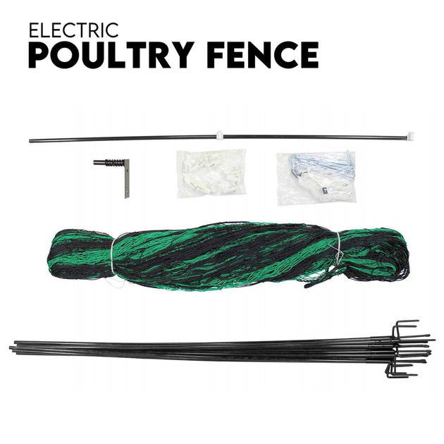 Buy POULTRY NETTING Quality Net Chicken Electric Fence 60m X 115cm discounted | Products On Sale Australia