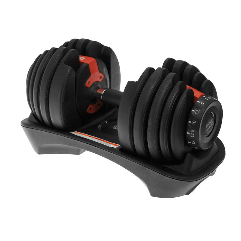 Buy Powertrain 2x 24kg Adjustable Dumbbells with Stand discounted | Products On Sale Australia