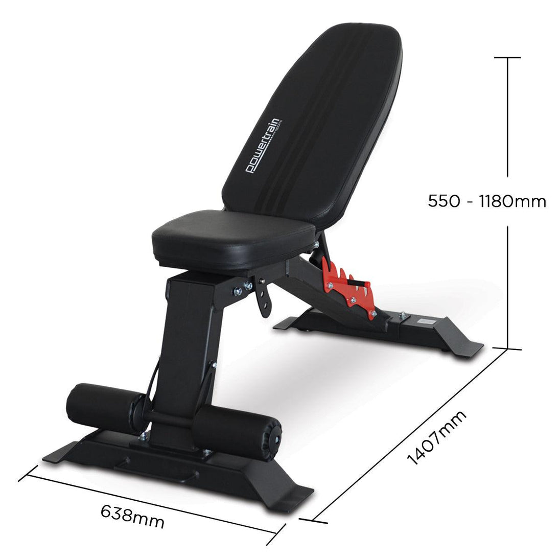 Buy Powertrain Home Gym Adjustable Dumbbell Bench discounted | Products On Sale Australia