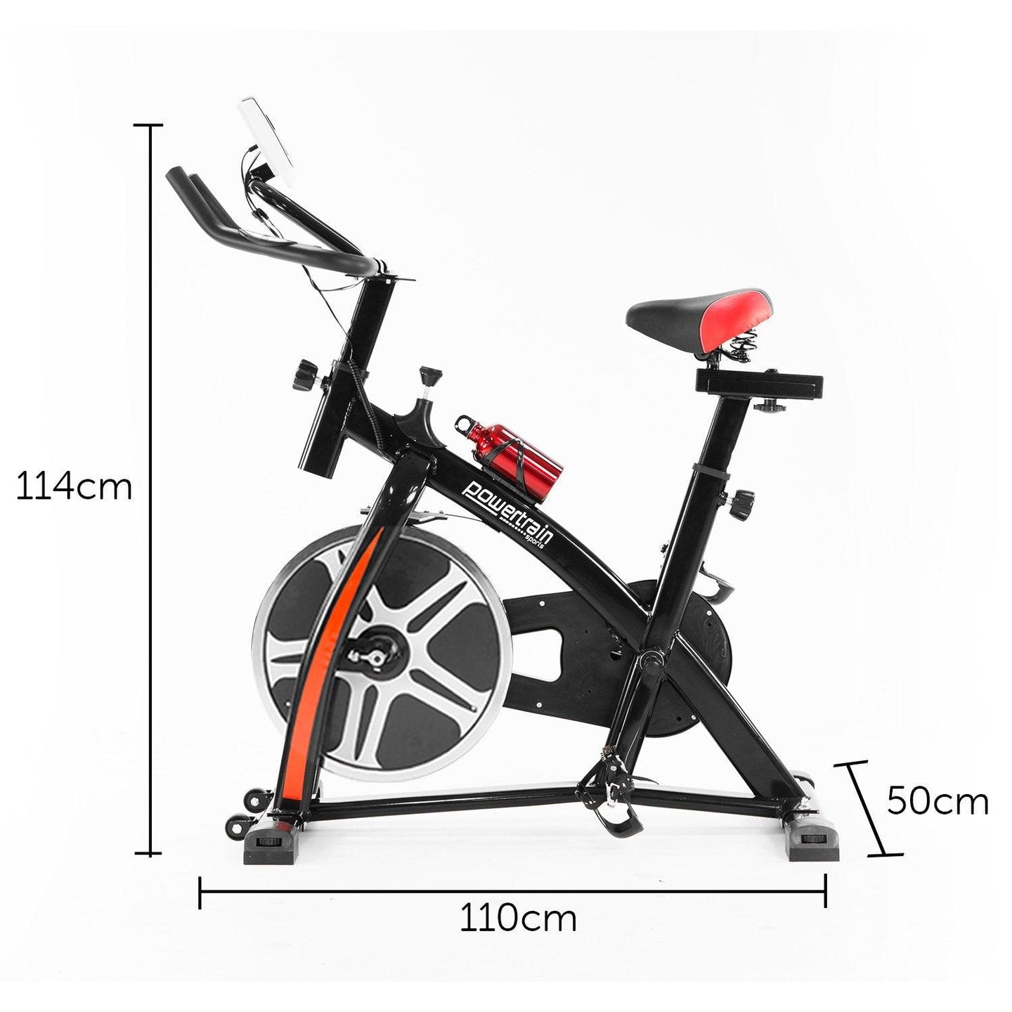 Powertrain Home Gym Flywheel Exercise Spin Bike - Black Products On Sale Australia | Sports & Fitness > Bikes & Accessories Category