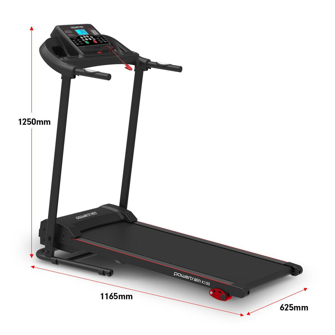 Powertrain K100 Electric Treadmill Foldable Home Gym Cardio Products On Sale Australia | Sports & Fitness > Fitness Accessories Category
