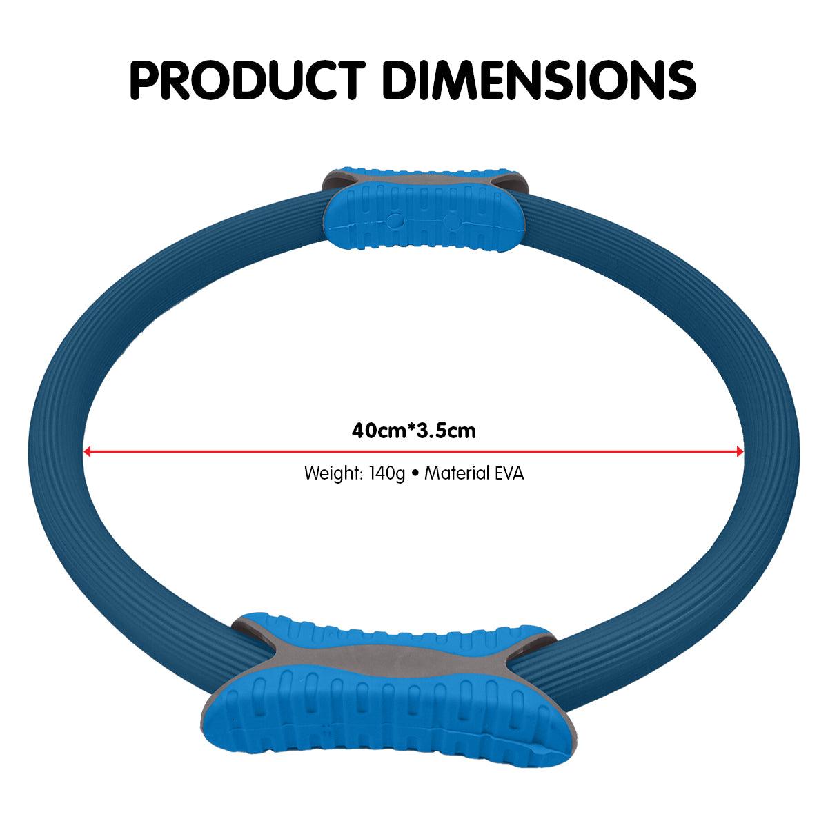 Buy Powertrain Pilates Ring Band Yoga Home Workout Exercise Band Blue discounted | Products On Sale Australia