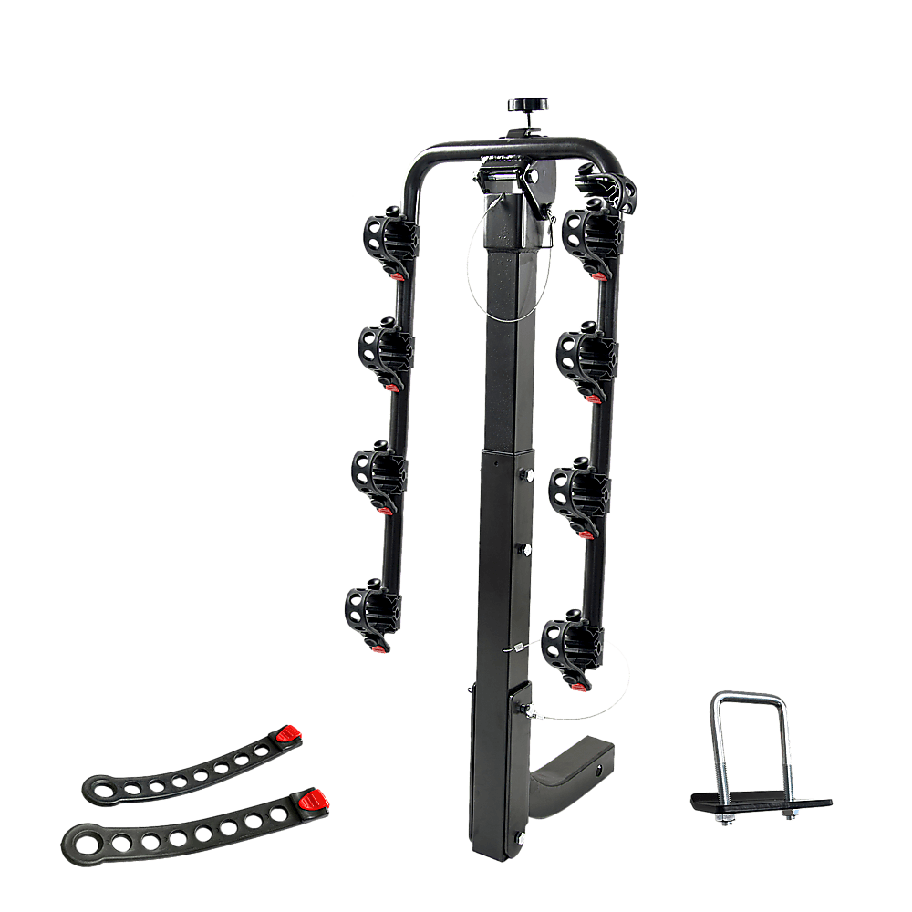 Buy Premium 4-Bike Carrier Rack Hitch Mount Swing Down Bicycle Rack W/ 2" Receiver discounted | Products On Sale Australia