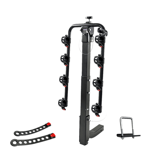 Buy Premium 4-Bike Carrier Rack Hitch Mount Swing Down Bicycle Rack W/ 2" Receiver discounted | Products On Sale Australia