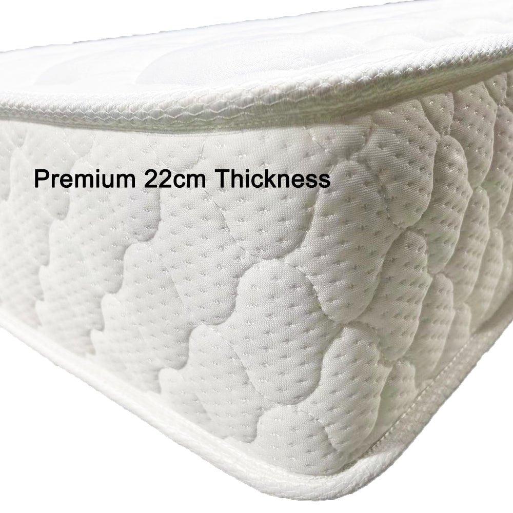 Buy Premium 5 Zone Pocket Spring Foam Mattress Medium Firmness 22cm - King discounted | Products On Sale Australia