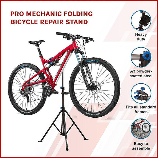 Buy Pro Mechanic Folding Bicycle Repair Stand discounted | Products On Sale Australia