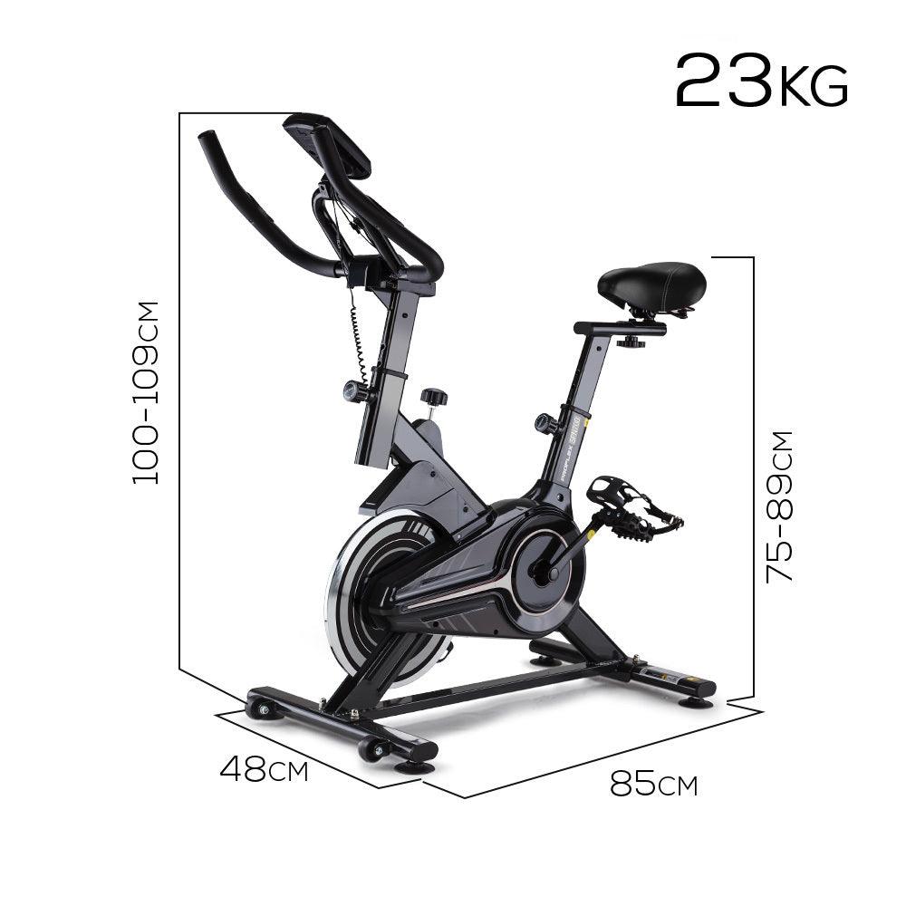 PROFLEX Spin Bike Flywheel Commercial Gym Exercise Home Fitness Grey Products On Sale Australia | Sports & Fitness > Fitness Accessories Category