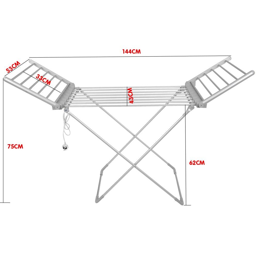 Buy Pronti Heated Towel Clothes Rack Dryer Warmer Rack Airer Heat Line Hanger Laundry discounted | Products On Sale Australia