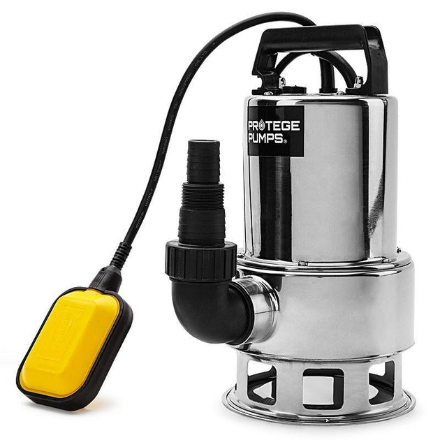 Buy PROTEGE 1500W Submersible Dirty Water Pump Bore Tank Well Steel Automatic Clean discounted | Products On Sale Australia