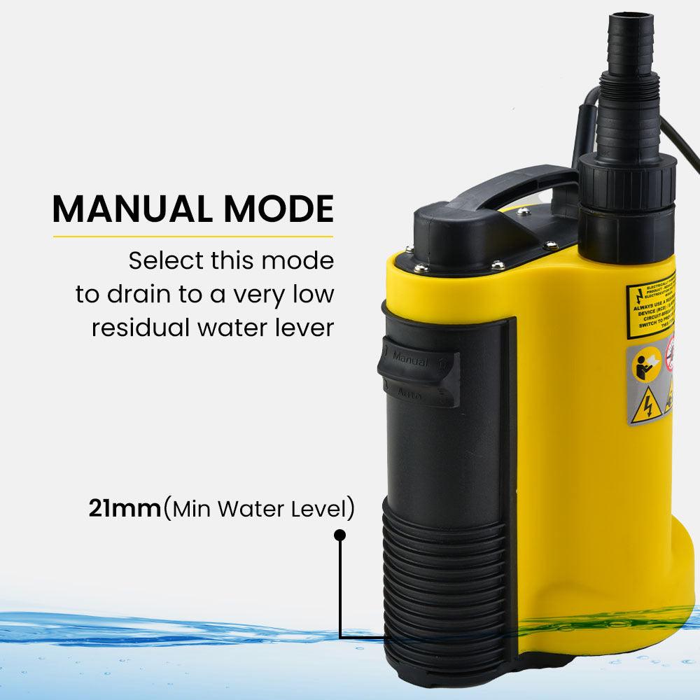 Buy PROTEGE Tight Access Dirty Water Submersible Sump Pump, Integrated Float Switch discounted | Products On Sale Australia