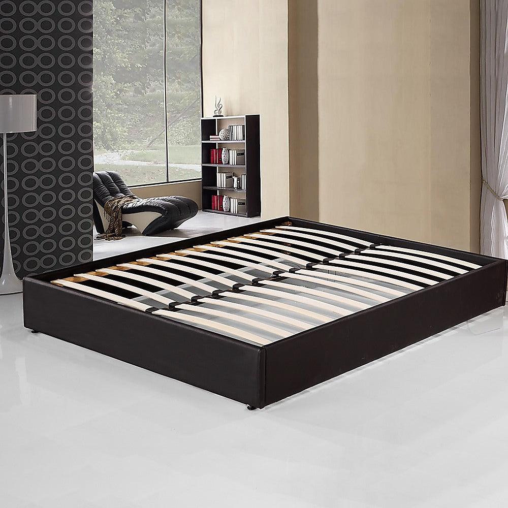 Buy PU Leather Double Bed Ensemble Frame discounted | Products On Sale Australia