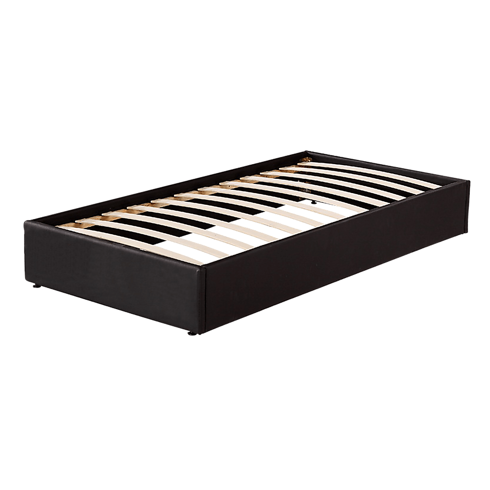 Buy PU Leather Single Bed Ensemble Frame discounted | Products On Sale Australia