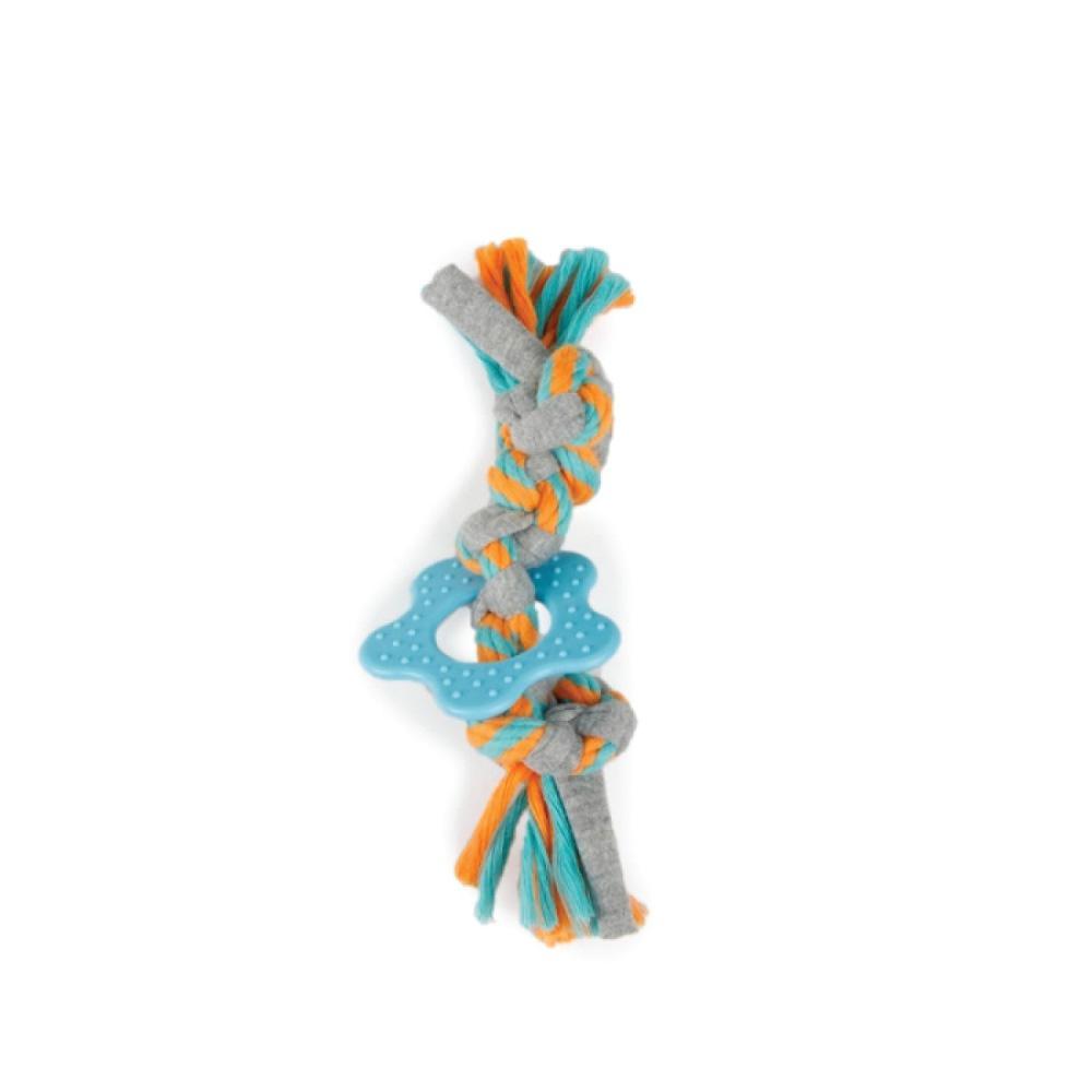 Buy Puppy Multi Chew Rope Ring Toy - Dog Knotted Braided Cotton Teething Play AFP discounted | Products On Sale Australia