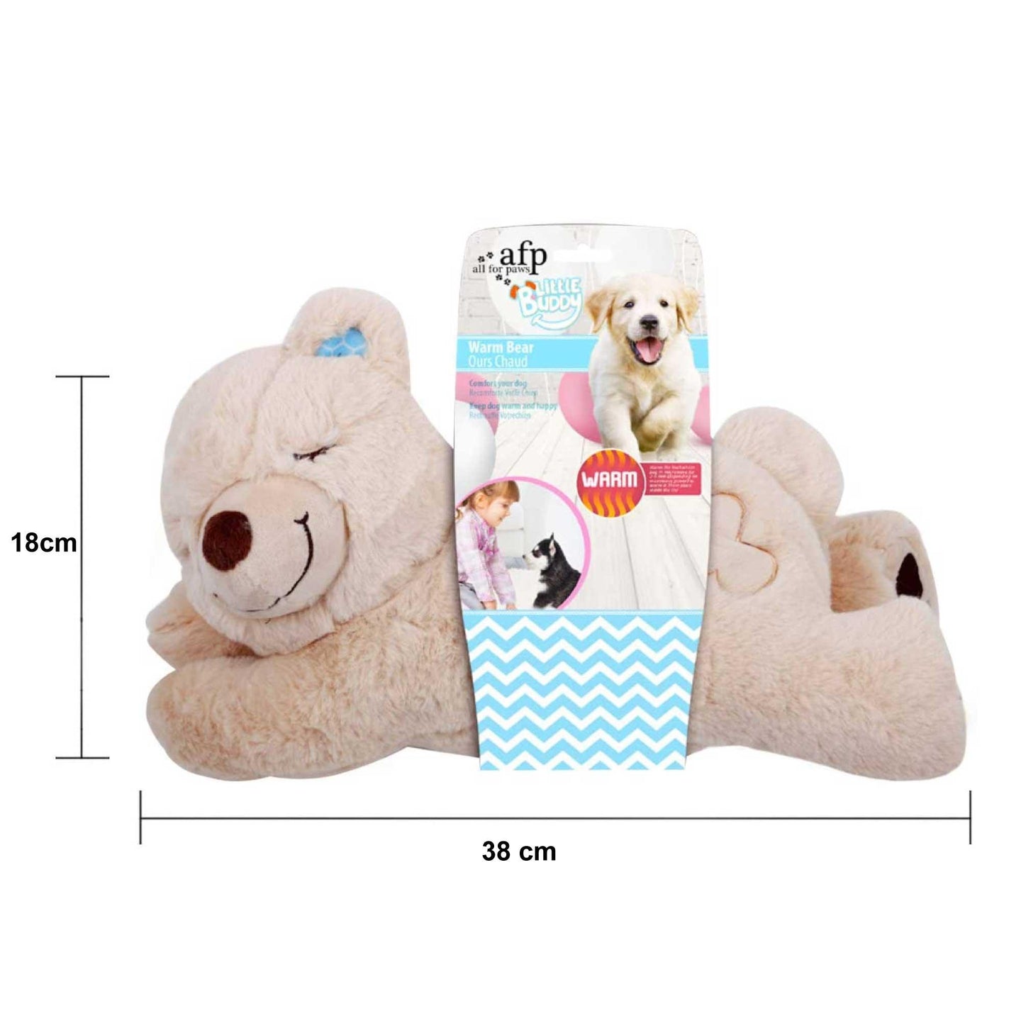 Buy Puppy Warm Toy Bear Dog Heat Pack Comfort Plush Soft Toys Feeling Sleep Aid AFP discounted | Products On Sale Australia