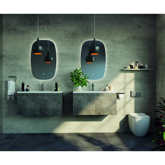 Buy Q-Line Oval LED Bathroom Wall Mirror discounted | Products On Sale Australia