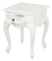 Buy Queen Anne 1 Drawer Lamp Table (White) discounted | Products On Sale Australia