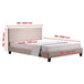 Buy Queen Linen Fabric Bed Frame Beige discounted | Products On Sale Australia