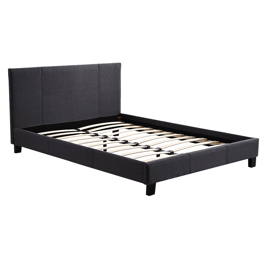 Buy Queen Linen Fabric Bed Frame Grey discounted | Products On Sale Australia