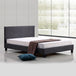 Buy Queen Linen Fabric Bed Frame Grey discounted | Products On Sale Australia