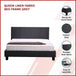 Buy Queen Linen Fabric Bed Frame Grey discounted | Products On Sale Australia