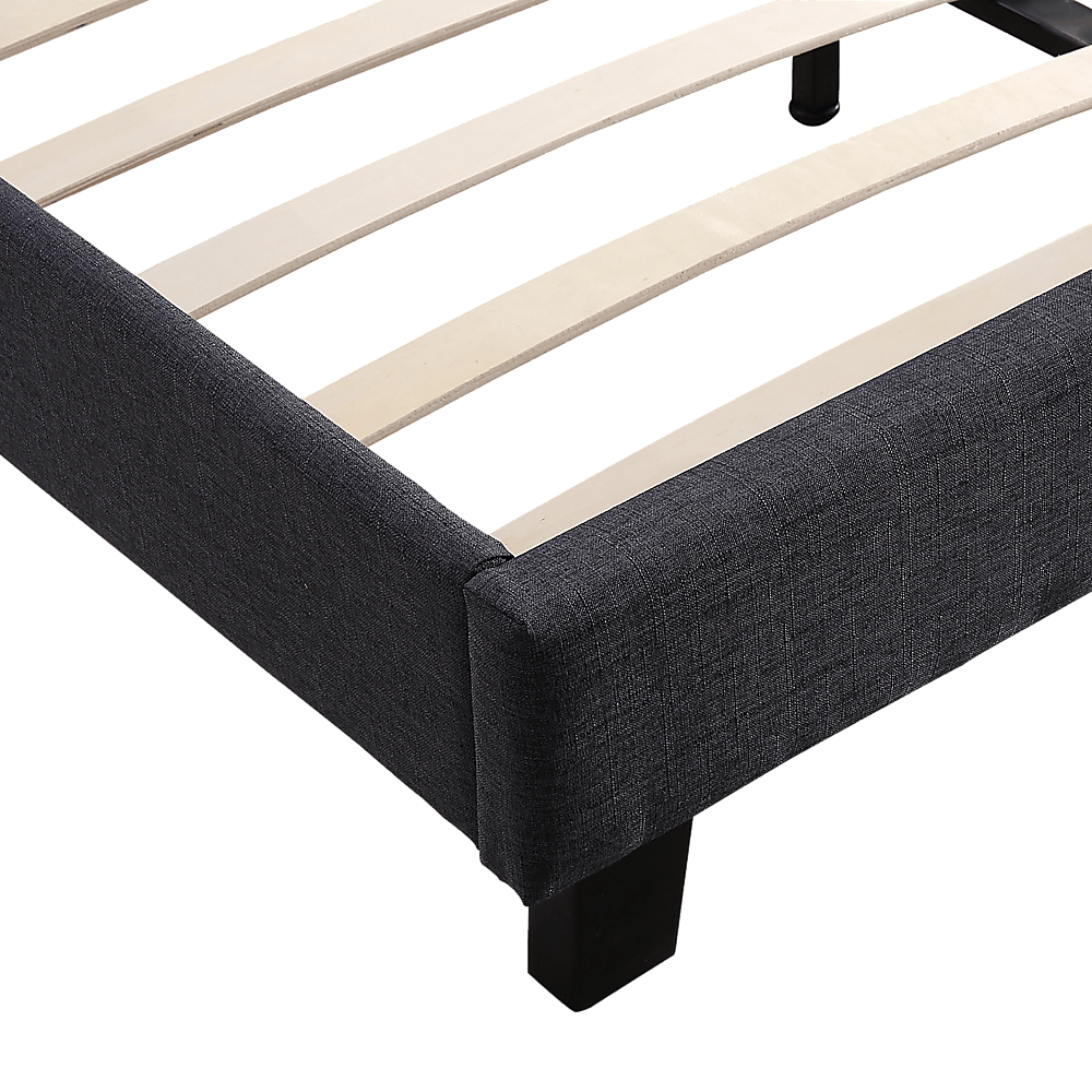 Buy Queen Linen Fabric Bed Frame Grey discounted | Products On Sale Australia