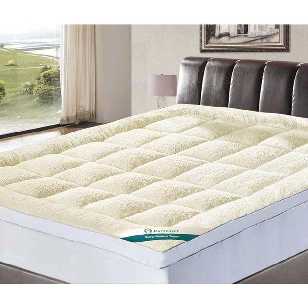 Buy Ramesses 1600GSM Sherpa Winter Mattress Topper Double discounted | Products On Sale Australia