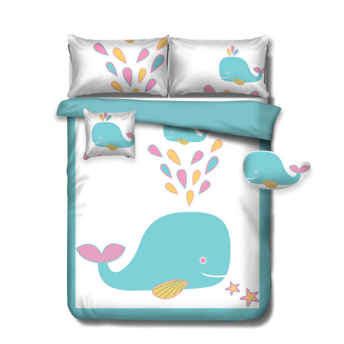 Buy Ramesses Baby Blue Whale Kids Advventure 4 Pcs Comforter Set Single discounted | Products On Sale Australia