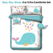 Buy Ramesses Baby Blue Whale Kids Advventure 4 Pcs Comforter Set Single discounted | Products On Sale Australia