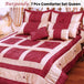 Buy Ramesses Burgundy 7 Pcs Comforter Set Queen discounted | Products On Sale Australia