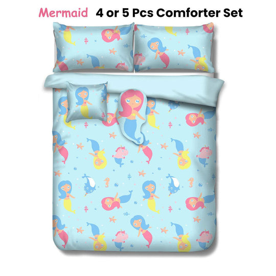 Buy Ramesses Mermaid Kids Advventure 5 Pcs Comforter Set Double discounted | Products On Sale Australia