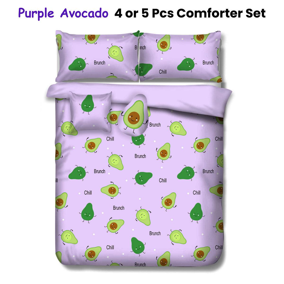 Buy Ramesses Purple Avocado Kids Advventure 4 Pcs Comforter Set Single discounted | Products On Sale Australia