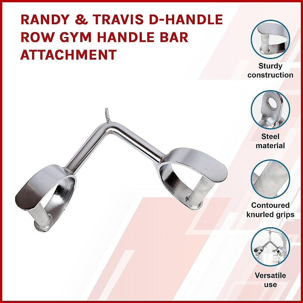 Buy Randy & Travis D-Handle Row Gym Handle Bar Attachment discounted | Products On Sale Australia