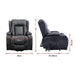 Buy Recliner Chair Electric Massage Chair Lift Heated Leather Lounge Sofa Black discounted | Products On Sale Australia