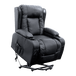 Buy Recliner Chair Electric Massage Chair Lift Heated Leather Lounge Sofa Black discounted | Products On Sale Australia