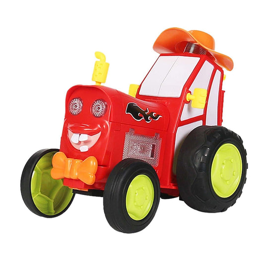 Buy Red 360 Rotating Crazy Jumping Car with Light Music Remote Control RC Stunt Car AU discounted | Products On Sale Australia