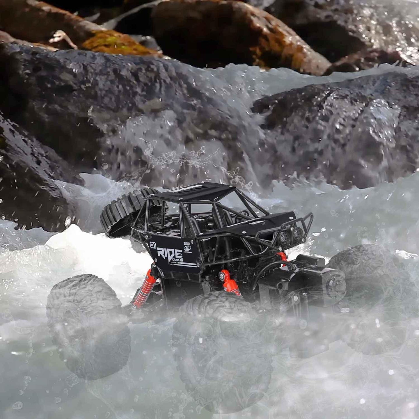 Buy Remote Control Waterproof Amphibious Car (Black) - For All Terrains discounted | Products On Sale Australia