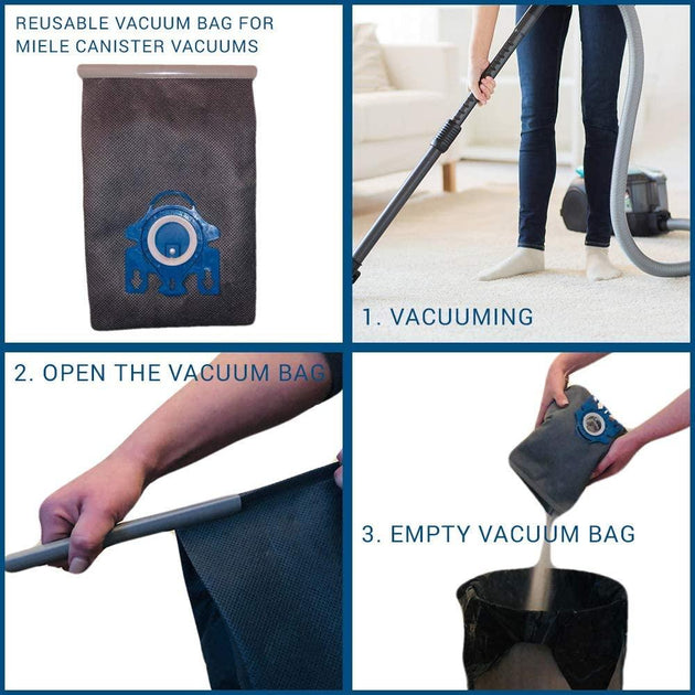 Buy Reusable Vacuum Cloth Bags for Miele GN & FJM Vacuum Cleaners discounted | Products On Sale Australia