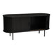 Buy Ribbed Black Sideboard with Sliding Doors discounted | Products On Sale Australia