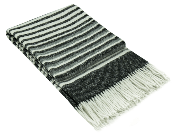 Buy Richmond Throw - Reclaimed Wool Blend - Monochrome discounted | Products On Sale Australia