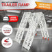 Buy Rigg 2 x Aluminium ATV Loading Ramp Foldable - Silver discounted | Products On Sale Australia