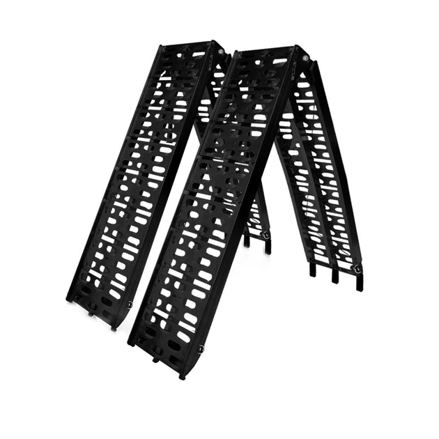 Buy Rigg 2x Aluminium ATV Loading Ramp Foldable - Black discounted | Products On Sale Australia